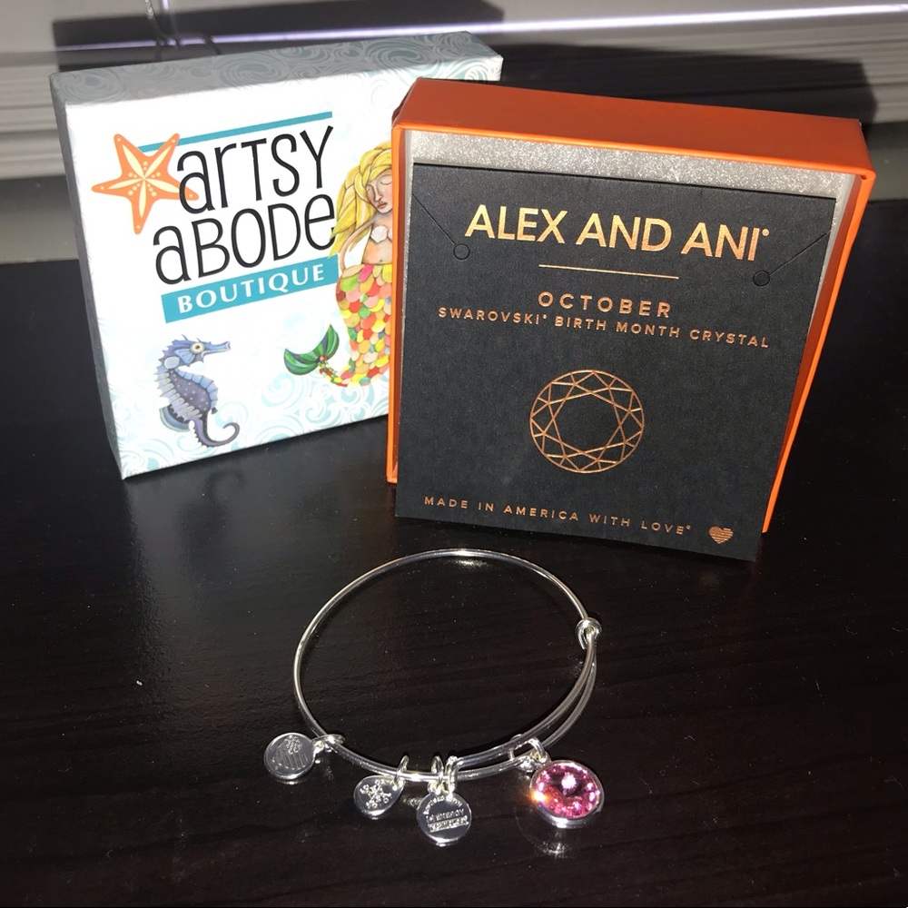 Alex and Ani Swarovski October Bracelet